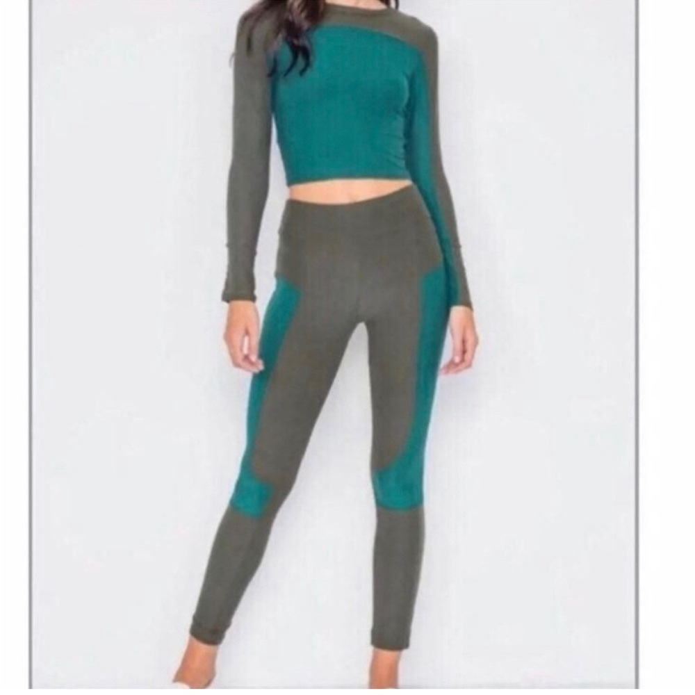 Crop Top and Leggings Coordinated Set